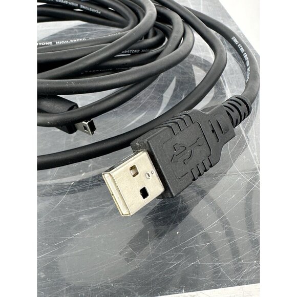10 ft USB 2.0 A/male to Mini-B/male Pearstone High-speed Cable (AB) - Picture 3 of 5